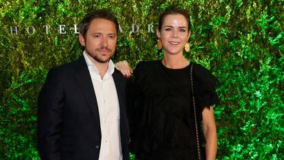 Amelia Bono y Manuel Martos en un acto en Madrid en mayo de 2019.
