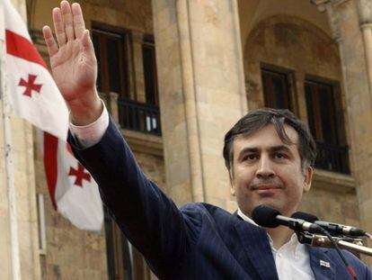 Mikhail Saakashvili en 2008, cuando era presidente de Gerogia.