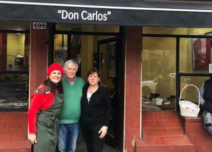 Carlos, Marta y Gabriela en Don Carlos.