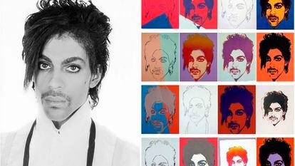 Andy Warhol creó 16 obras basadas en la fotografía de Lynn Goldsmith:
14 serigrafías y dos dibujos a lápiz. Las obras son
conocidas como la serie Prince.