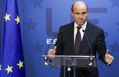El ministro español de Economía y de Competitividad, Luis de Guindos. EFE/Archivo