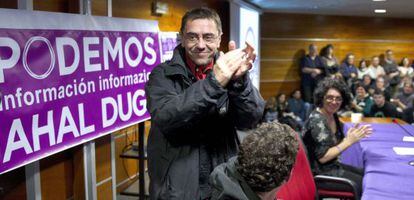 Juan Carlos Monedero, &#039;n&uacute;mero tres&#039; de Podemos.