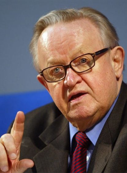 El ex-presidente finlandés Martti Ahtisaari.