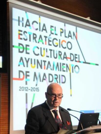 Fernando Villalonga, durante la presentación del plan 2012-2015.