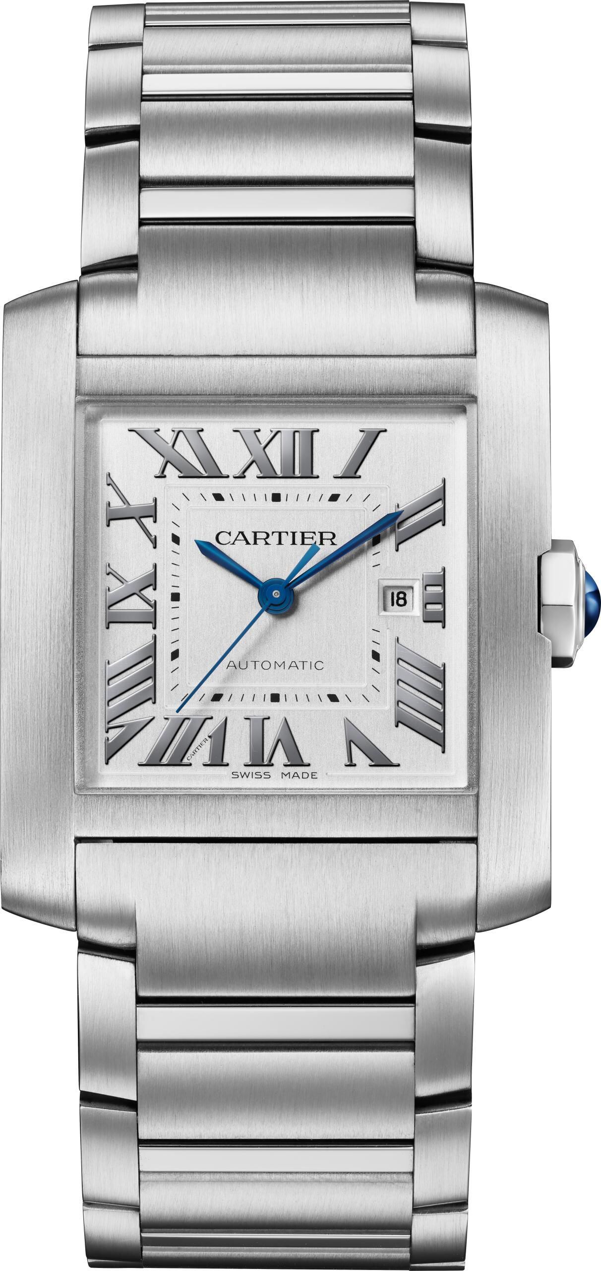 Reloj Cartier de la colección Tank Française en acero.