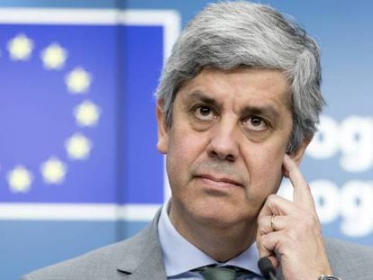  El presidente del Eurogrupo, Mario Centeno. 