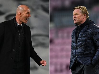 Zinedine Zidane y Ronald Koeman, esta temporada.