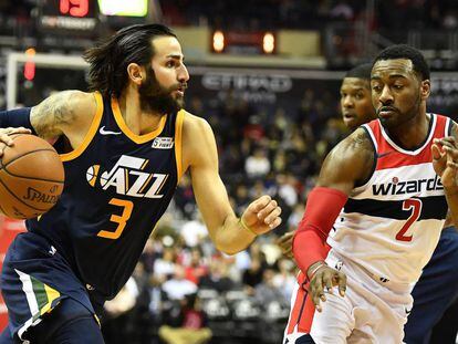 Ricky Rubio y John Wall.