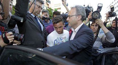 Rubén Castro sale del juzgado en 2013.