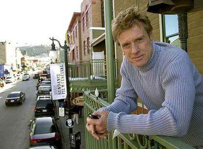 Robert Redford, &#39;alma máter&#39; del Festival de Sundance, fotografiado en la localidad de Park City, sede del certamen.