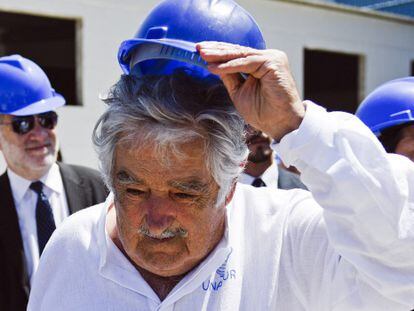 Jos&eacute; Mujica en un acto este domingo en Montevideo.