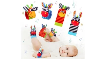 Compre Calcetines De Sonajero Para Bebés, Juguetes De Aprendizaje