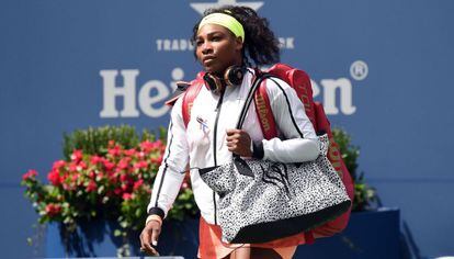 Serena, antes de un partido del último US Open.