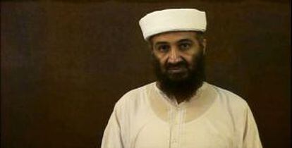 Bin Laden, en una captura de un vídeo.