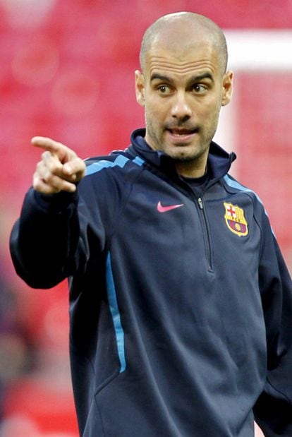 El técnico del Barça, Pep Guardiola.