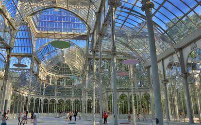Interior del Palacio de Cristal, uno de los bienes incoados, pendiente de recibir la distinción de Bien de Interés Cultural.