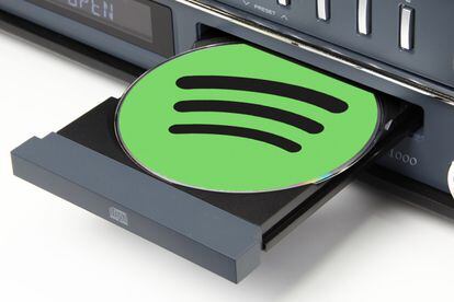 CD con logo Spotify