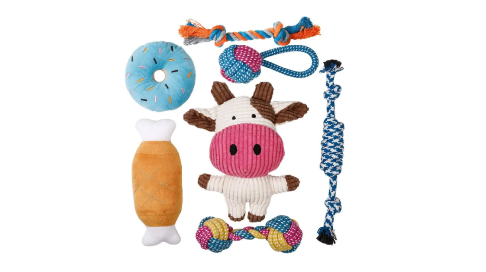 LAMXIN Juguetes para mascotas juguetes para mascotas para limpiar la boca y los dientes de las mascotas rojo y blanco juguetes interactivos para masticar perros 
