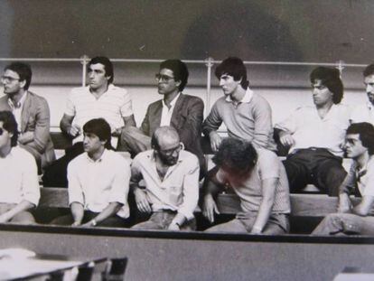 Jugadores italianos señalados por el caso 'Totonero' de apuestas de 1980.