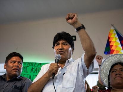 Evo Morales, en Buenos Aires, en enero pasado.