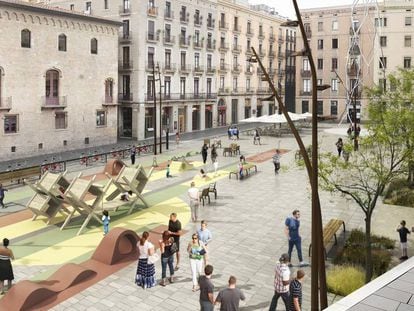 Imagen de la futura plaza Sant Miquel