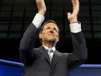 El candidato a la presidencia del Gobierno por el PP, Mariano Rajoy