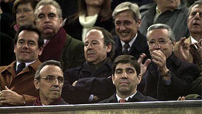 Joan Gaspart, en el palco del Camp Nou.