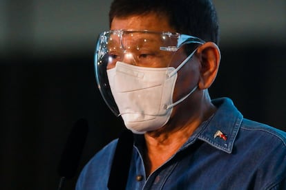 El presidente filipino Rodrigo Duterte este sábado en Manila.