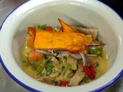 El curry verde tailandés de un experto en comida asiática