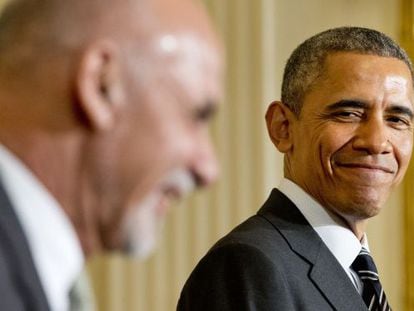 Barack Obama y Ashraf Ghani.