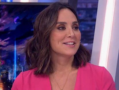 Tamara Falcó, durante la retransmisión del programa 'El hormiguero', el jueves 29 de septiembre.