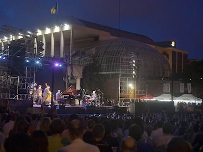 Uno de los conciertos del festival del Palau celebrados al aire libre.