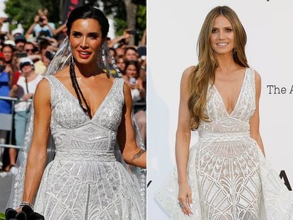 El vestido de novia de Pilar Rubio es el mismo que lució el año pasado Heidi Klum.