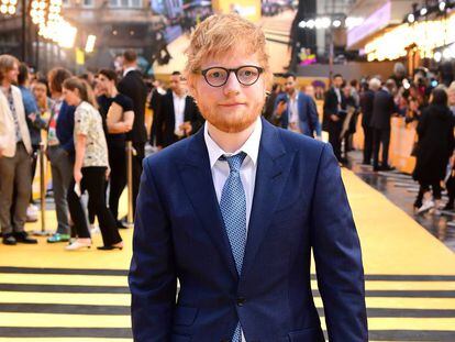 El cantante Ed Sheeran en el estreno de 'Yesterday' en Londres, el pasado jueves. 
