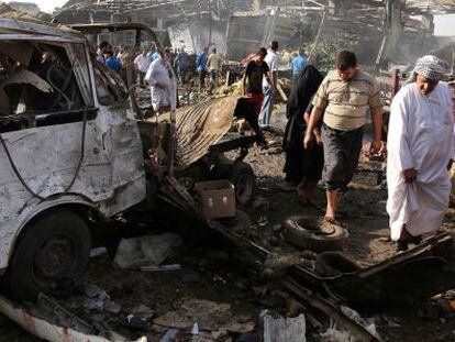 Atentado del Estado Islámico en Bagdad el pasado 13 de agosto,