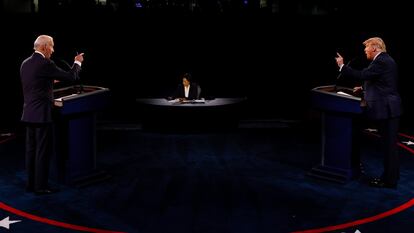 Biden y Trump, en un momento del debate.