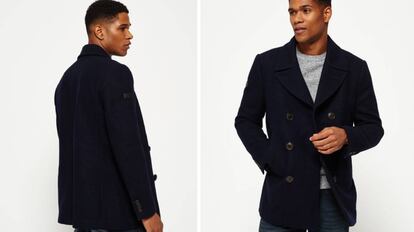 Rookie merchant line peacoat on sale superdry