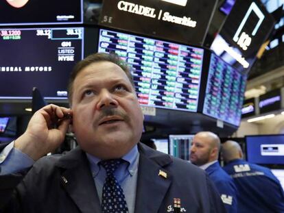 Un operador de la Bolsa de Nueva York