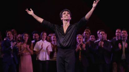 El bailarín Joaquín De Luz, tras una actuación de despedida en Nueva York.