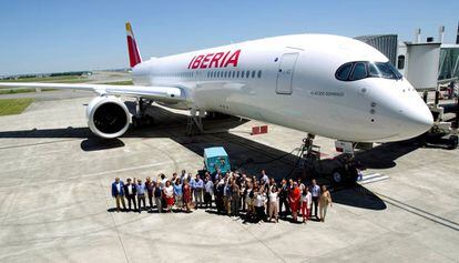 Un avión de Iberia.