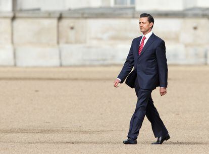 Enrique Peña Nieto durante una gira por Europa en el años 2015.