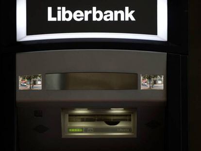 Un cajero automático de Liberbank en Oviedo