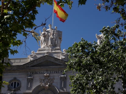 Fachada del Tribunal Supremo, en Madrid.