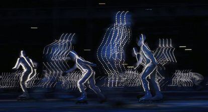 Un momento de la ceremonia de inauguración de los Juegos Olímpicos de Sochi 2014.