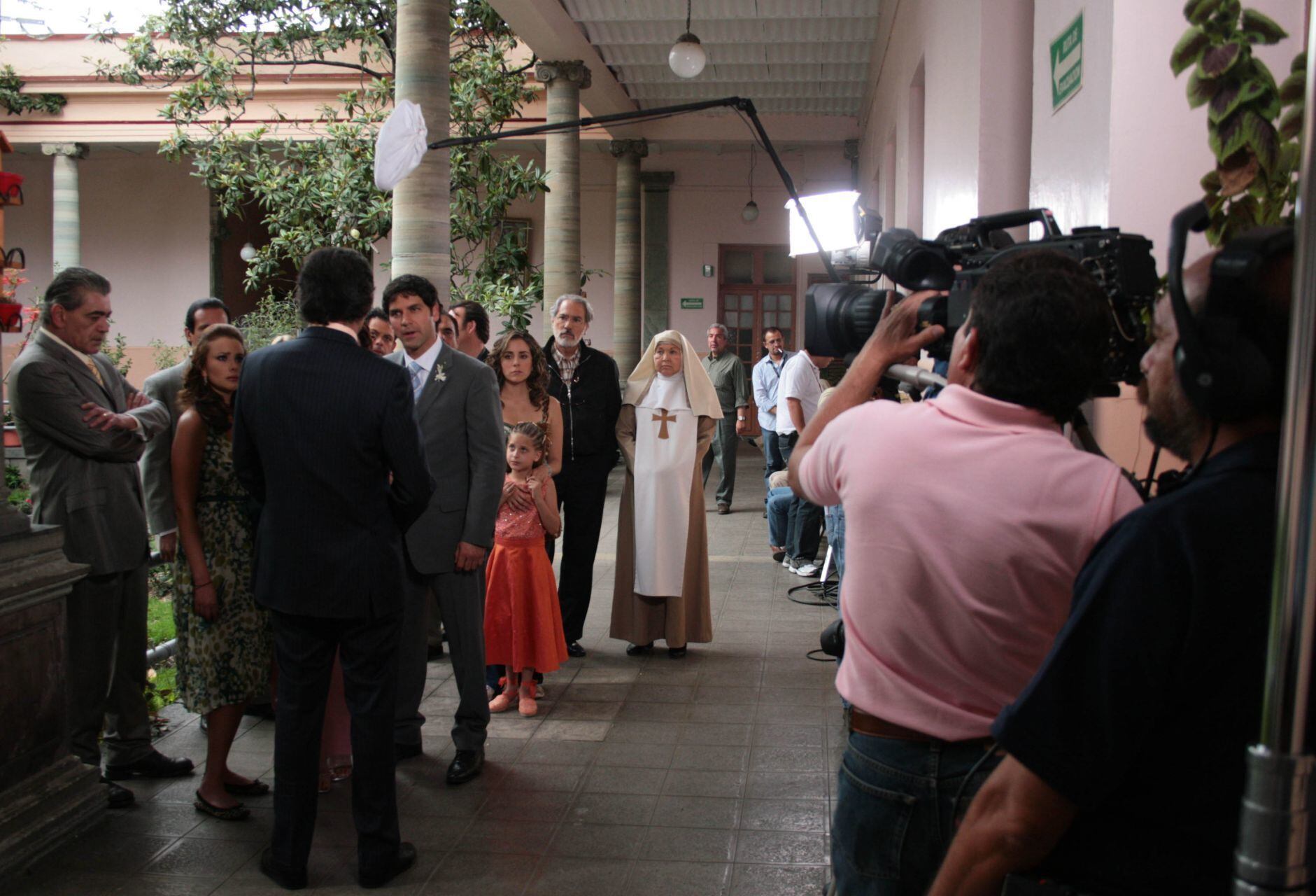 Grabación de la telenovela  de Televisa 