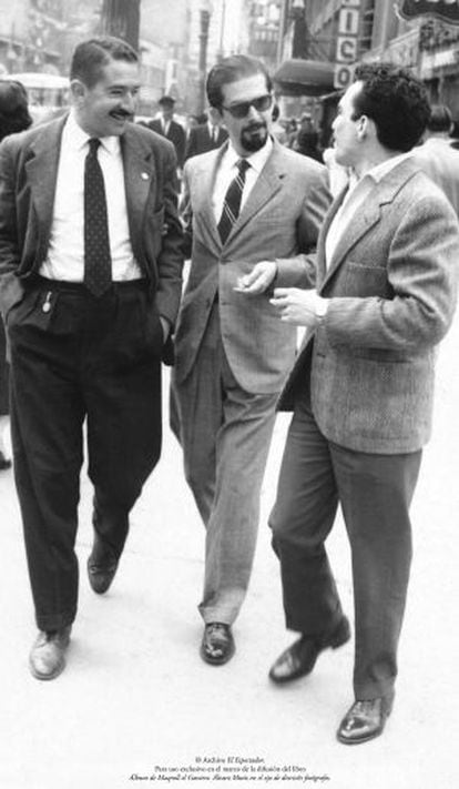 Mutis con Botero y García Márquez.