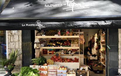 Colmado del restaurante La Huerta de Pepa, en Madrid.