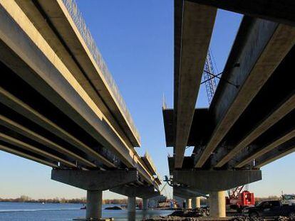 Puente A-30 en Quebec (Canad&aacute;) en cuya construcci&oacute;n participa ACS. 