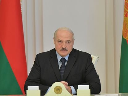 El presidente bielorruso, Aleksandr Lukashenko, el 12 de agosto de 2020 en Minsk.