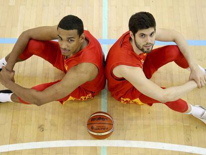 Sebas Saiz y Santi Yusta, en un entrenamiento de la selección española en Guadalajara la semana pasada